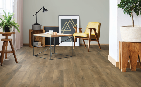 wood look laminate flooring in home office